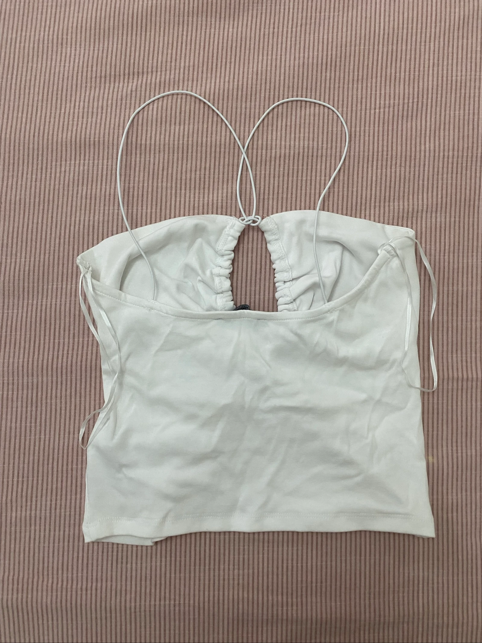 Top à bretelles blanc – photo 2